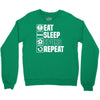 eat sleep spurs Crewneck Sweatshirt