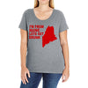funny maine state Ladies Curvy T-Shirt