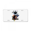 who loves doberman License Plate