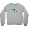 green man dance says hello 2018 Crewneck Sweatshirt