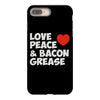 love peace and bacon grease iPhone 8 Plus