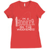 i'm a hooker on the weekends Ladies Fitted T-Shirt
