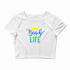 beach life Crop Top