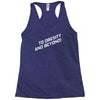 to obesity and beyond Racerback Tank