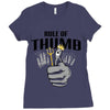 rule of thumb Ladies Fitted T-Shirt