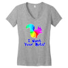 i want your nuts Women's V-Neck T-Shirt