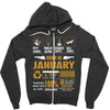 Born January Multitasking Problem Solving Tees Zipper Hoodie