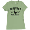 Property of Scofield, Fox River, State Penitentiary Ladies Fitted T-Shirt