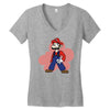 mario Women's V-Neck T-Shirt