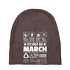 Born In March Baby Beanies