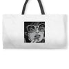 sad girl Weekender Totes