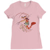 pirate shrimp Ladies Fitted T-Shirt