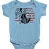 us flag Baby Bodysuit