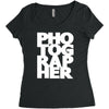 gift for photographer Women's Triblend Scoop T-shirt