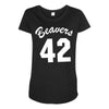 beavers 42 Maternity Scoop Neck T-shirt