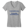 i went outside once (3) Women's V-Neck T-Shirt