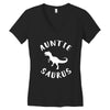 Auntiesaurus Women's V-Neck T-Shirt