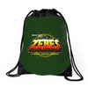 greetings from zebes Drawstring Bags