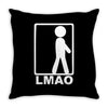 lmao laughing Throw Pillow