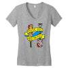 red on you Women's V-Neck T-Shirt
