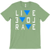 live love rave edm music house electro T-Shirt