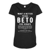 want a better texas Maternity Scoop Neck T-shirt