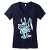 octobunny returns Women's V-Neck T-Shirt