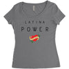 latina power with cute heart Women's Triblend Scoop T-shirt