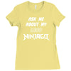 ask me about my lego ninjago Ladies Fitted T-Shirt