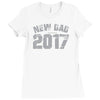 new dad 2 Ladies Fitted T-Shirt