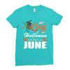 Halloween Kings Are Born In June Ladies Fitted T-Shirt