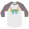 high tooths with joint 3/4 Sleeve Shirt