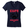 khabib nurmagomedov bear strong Women's V-Neck T-Shirt