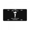 hillbilly hog wrestling champ  funny  comic wrestling redneck License Plate