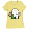 Monster porgs V1 Ladies Fitted T-Shirt