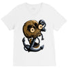 skull anchor V-Neck Tee