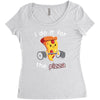 i do it for the pizza Women's Triblend Scoop T-shirt