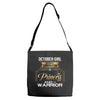 october girl is a perfect combination of princess and warrior Adjustable Strap Totes