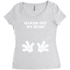 Hands off my Bump Women's Triblend Scoop T-shirt