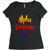 Alpha Omicson Pi Women's Triblend Scoop T-shirt