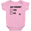 am i drunk Baby Bodysuit