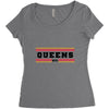 Queens Nyc Women's Triblend Scoop T-shirt