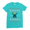 darth vader christmas ugly Ladies Fitted T-Shirt