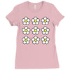small daisies floral Ladies Fitted T-Shirt