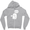 ghost of disapproval Zipper Hoodie