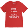 westlife white logo V-Neck Tee