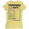 January Girl Facts Capricorn Ladies Fitted T-Shirt