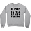k pop coffee ramen k dramas Crewneck Sweatshirt