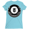 8ball skull Ladies Fitted T-Shirt