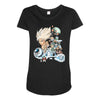 heroes of the space Maternity Scoop Neck T-shirt